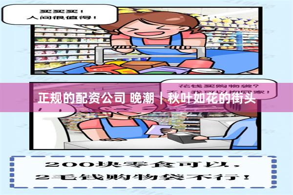 正规的配资公司 晚潮｜秋叶如花的街头