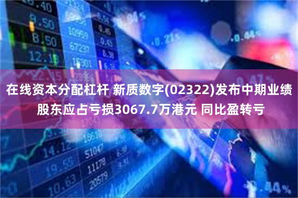 在线资本分配杠杆 新质数字(02322)发布中期业绩 股东应占亏损3067.7万港元 同比盈转亏