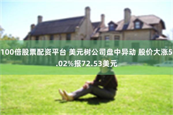 100倍股票配资平台 美元树公司盘中异动 股价大涨5.02%报72.53美元