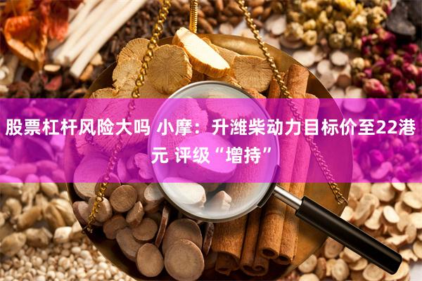 股票杠杆风险大吗 小摩：升潍柴动力目标价至22港元 评级“增持”