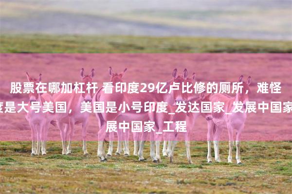 股票在哪加杠杆 看印度29亿卢比修的厕所，难怪说印度是大号美国，美国是小号印度_发达国家_发展中国家_工程