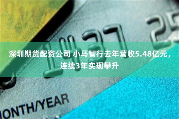 深圳期货配资公司 小马智行去年营收5.48亿元，连续3年实现攀升