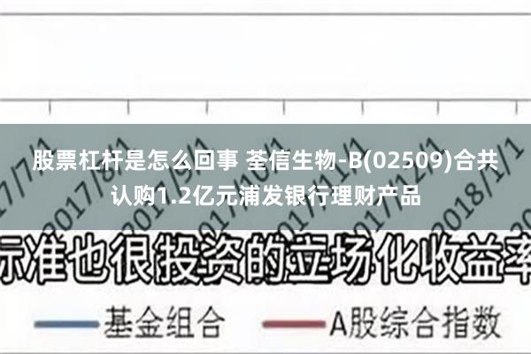 股票杠杆是怎么回事 荃信生物-B(02509)合共认购1.2亿元浦发银行理财产品