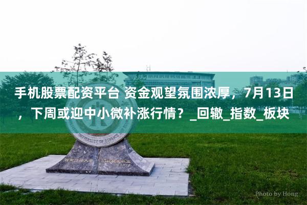 手机股票配资平台 资金观望氛围浓厚，7月13日，下周或迎中小微补涨行情？_回辙_指数_板块