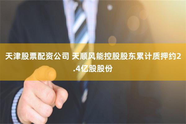天津股票配资公司 天顺风能控股股东累计质押约2.4亿股股份